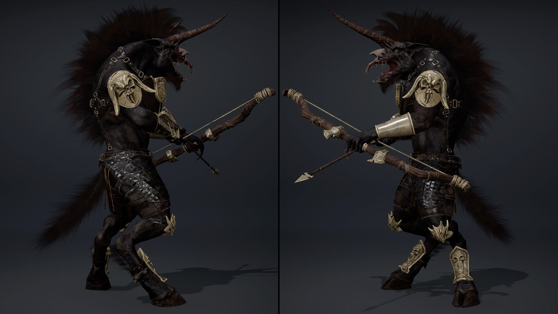 Ashen Archer Arm2 Brutal Low-poly 3D model_7