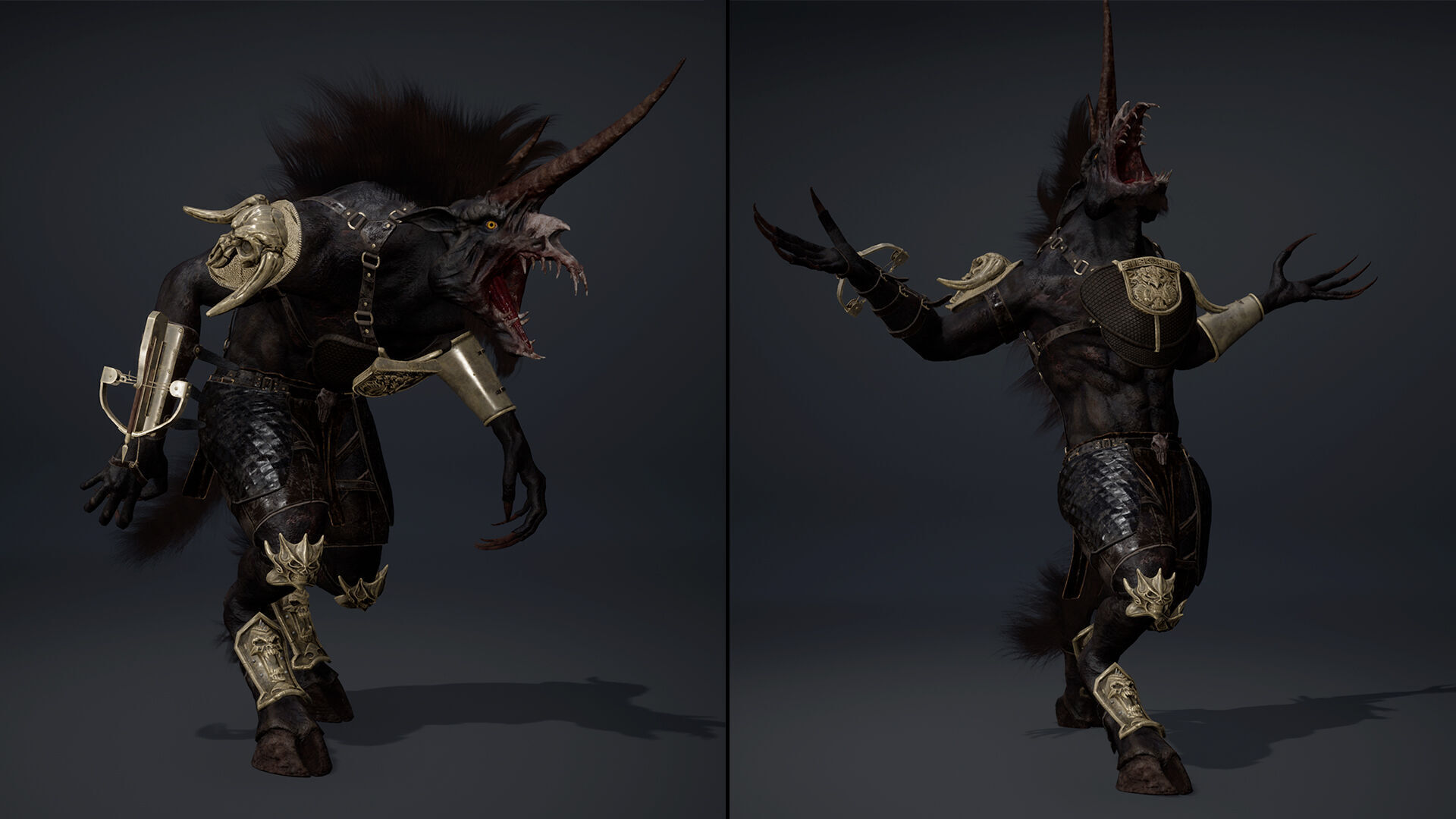 Ashen Archer Arm2 Brutal Low-poly 3D model_17