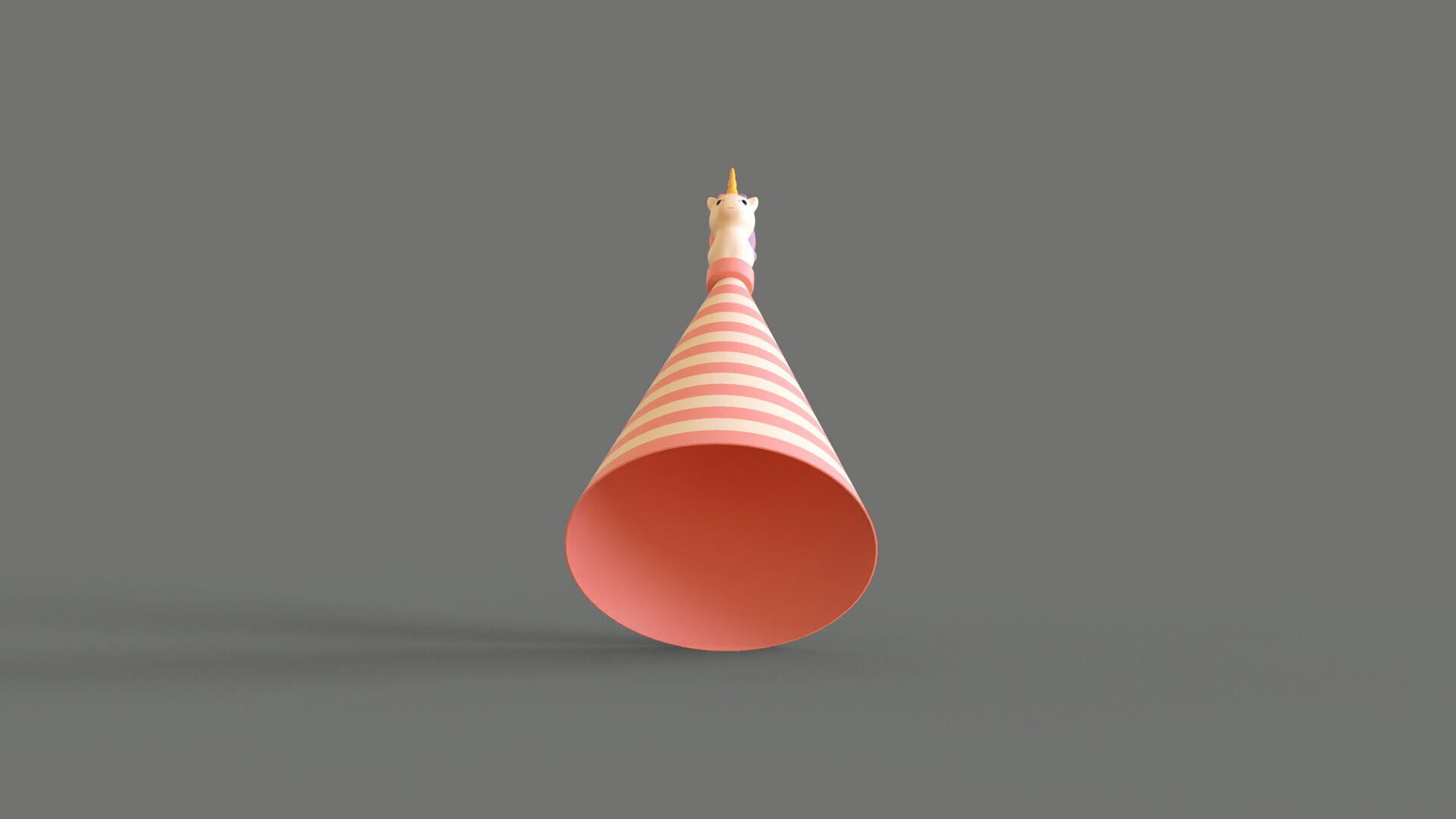 Birthday Hat - Colorful Party Decoration Prop 05 Low-poly 3D model_5