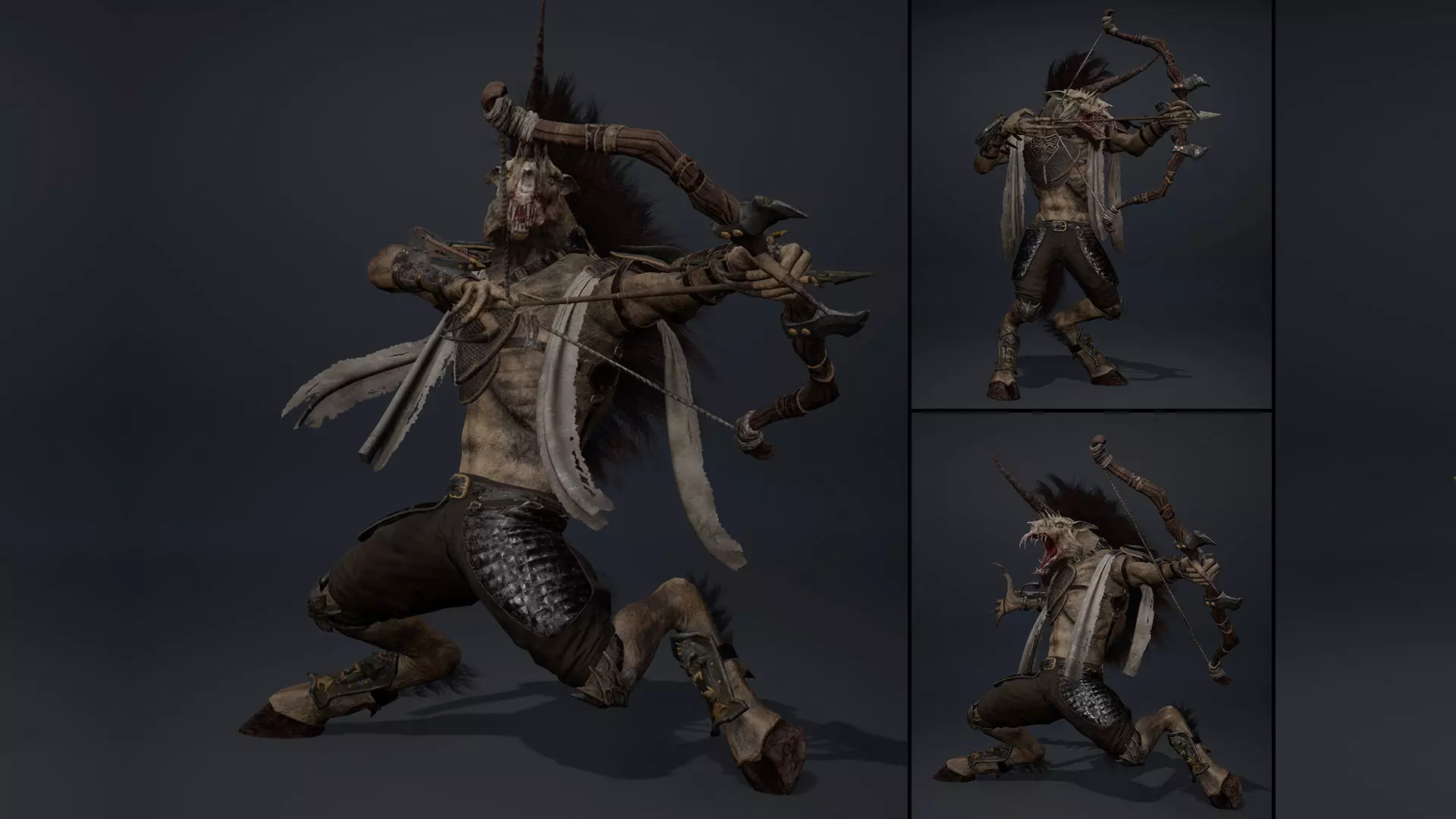 Ashen Archer Arm2 Low-poly 3D model_0