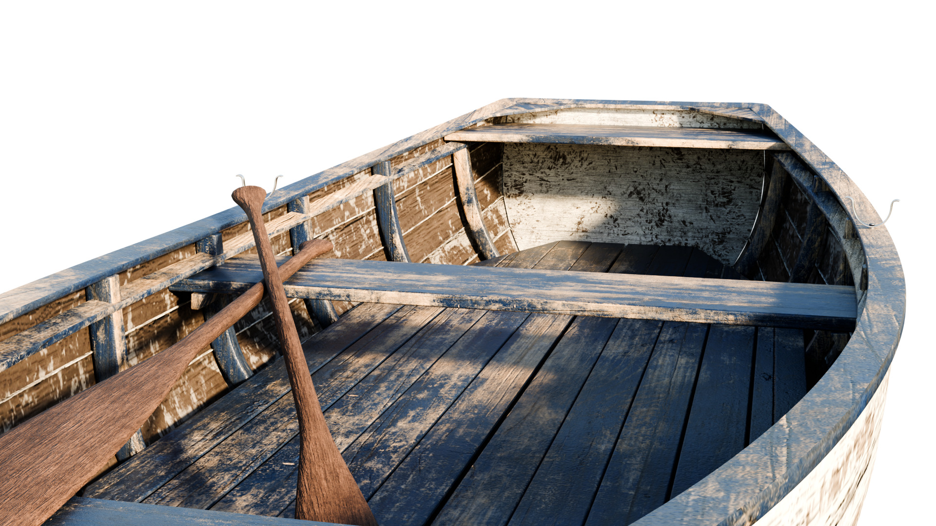 old wooden fishing boat 3D model_14