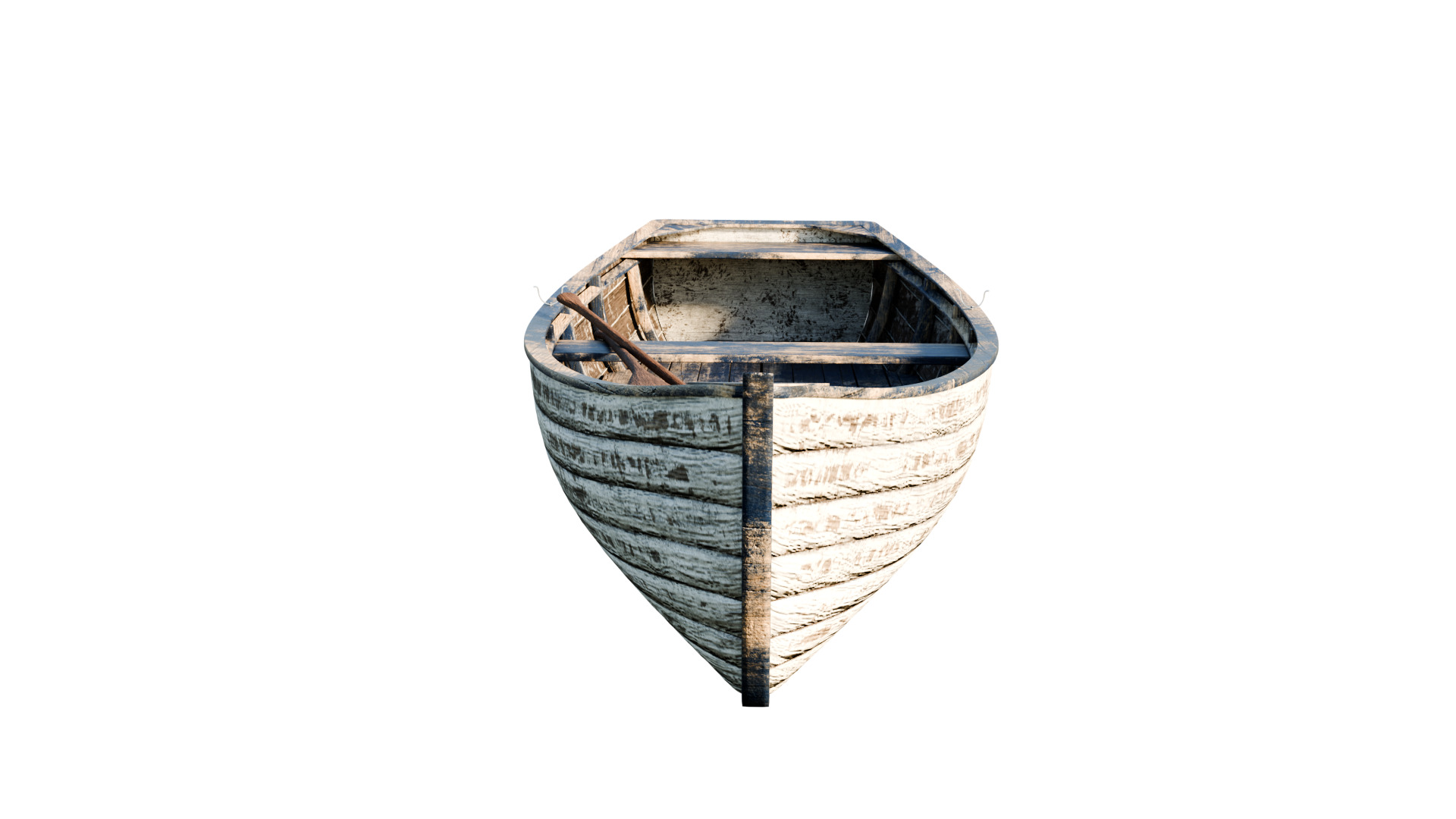 old wooden fishing boat 3D model_5