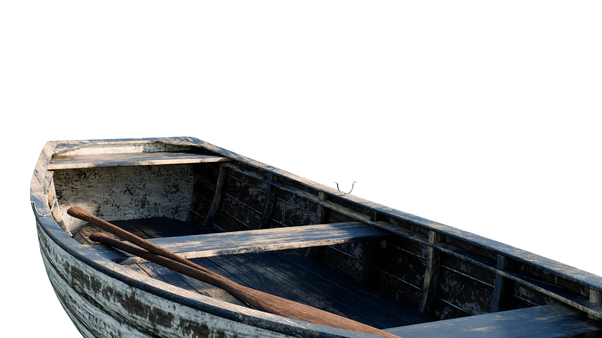 old wooden fishing boat 3D model_18