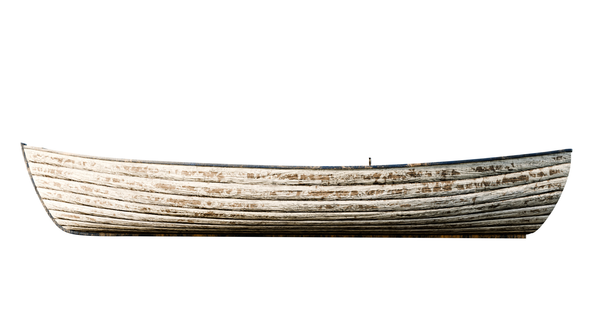 old wooden fishing boat 3D model_10