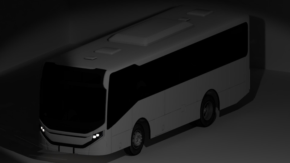City bus Caio Apache Vip V OF-1519 Low-poly 3D model_2