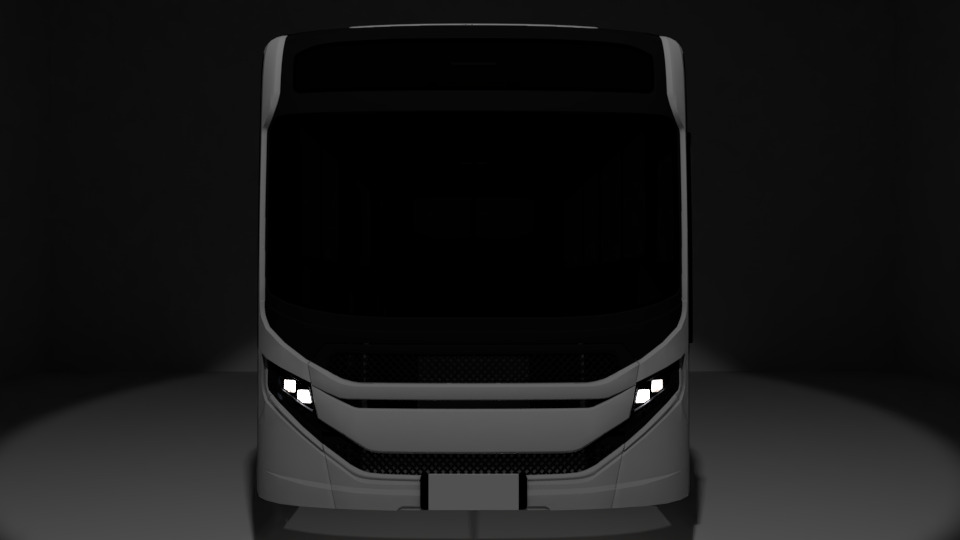 City bus Caio Apache Vip V OF-1519 Low-poly 3D model_3