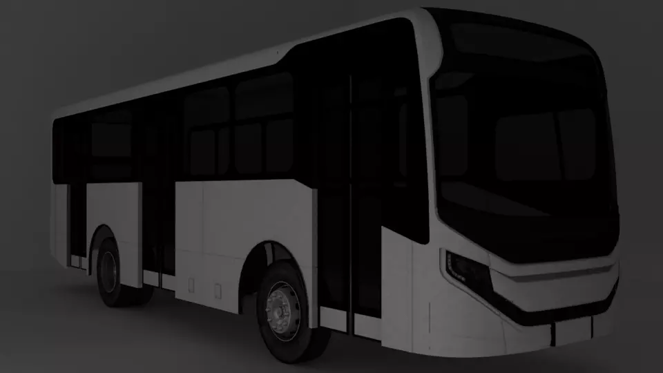 City bus Caio Apache Vip V OF-1519 Low-poly 3D model_0