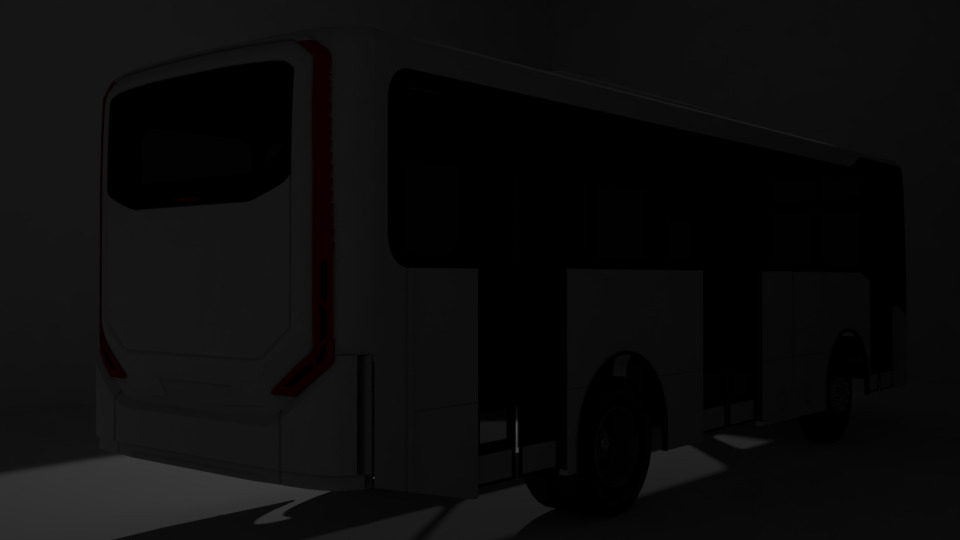 City bus Caio Apache Vip V OF-1519 Low-poly 3D model_4