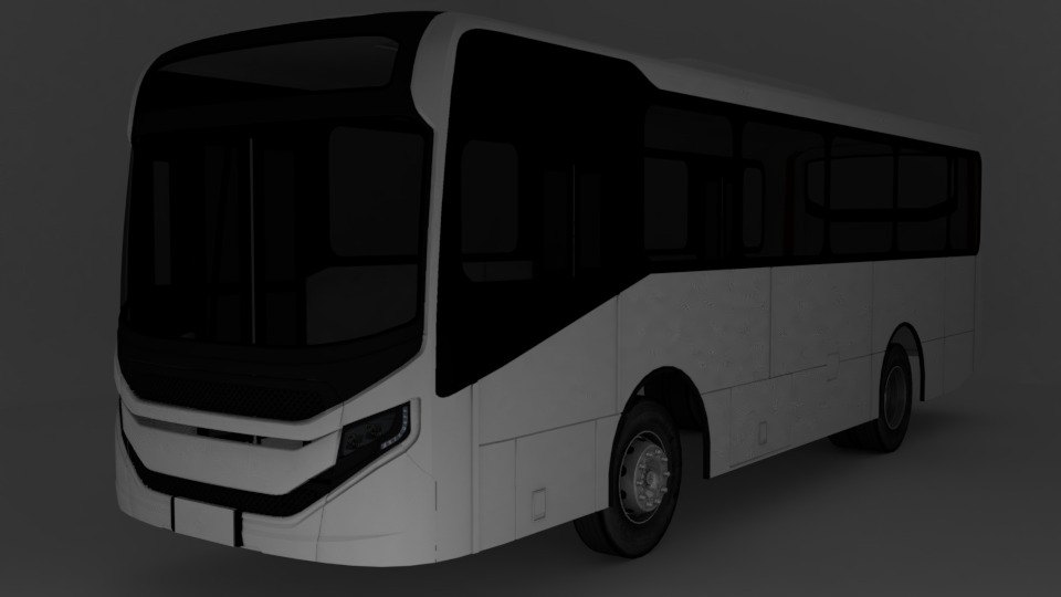 City bus Caio Apache Vip V OF-1519 Low-poly 3D model_1