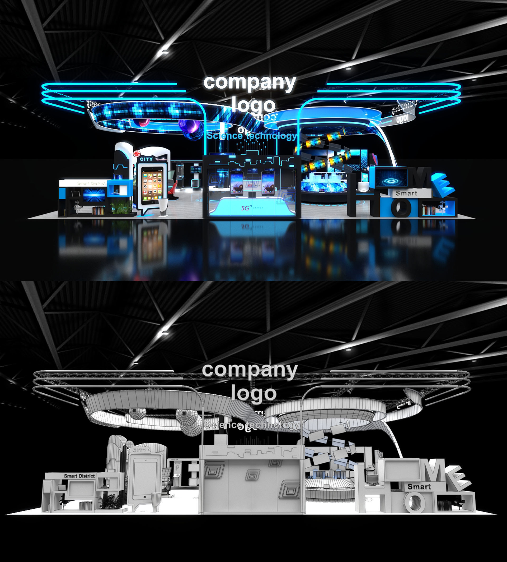 Exhibition stand model Collection  _2