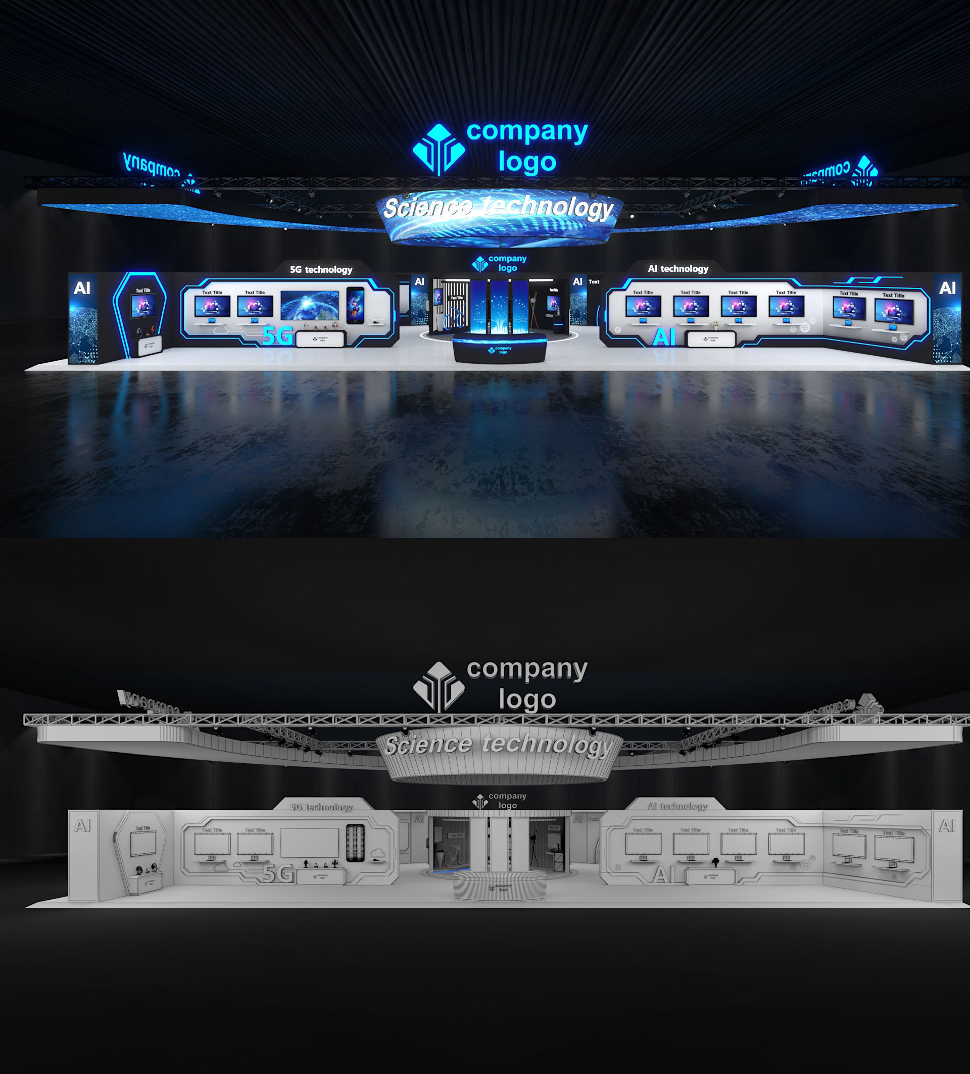 Exhibition stand model Collection  _7