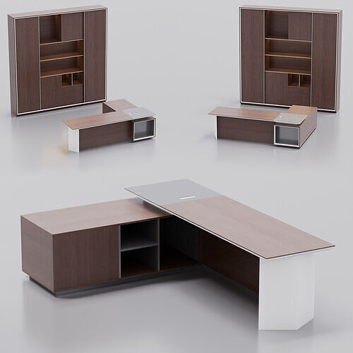 Office Desk Unit 3D model