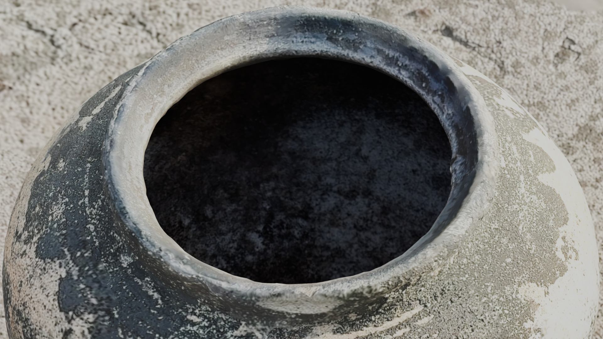 Scanned Detailed old bowl 3D model_2