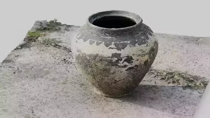 Scanned Detailed old bowl