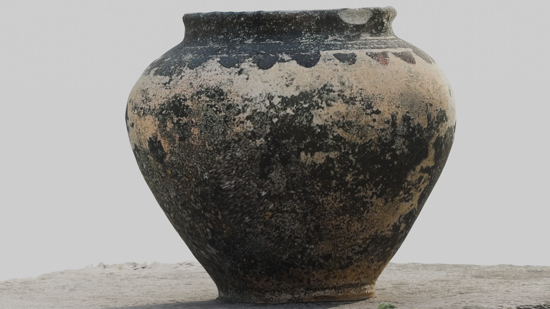 Scanned Detailed old bowl 3D model_4