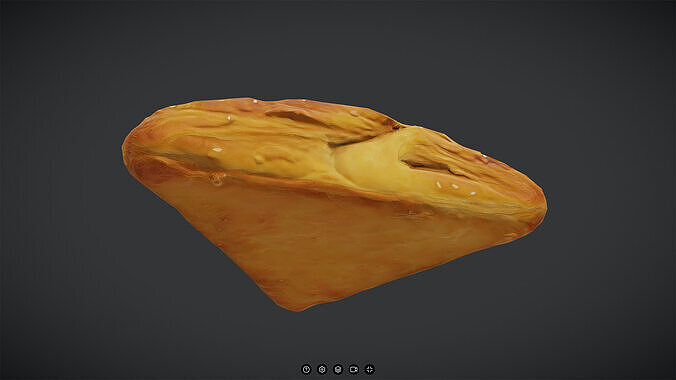 Puff Pastry Low-poly 3D model 3