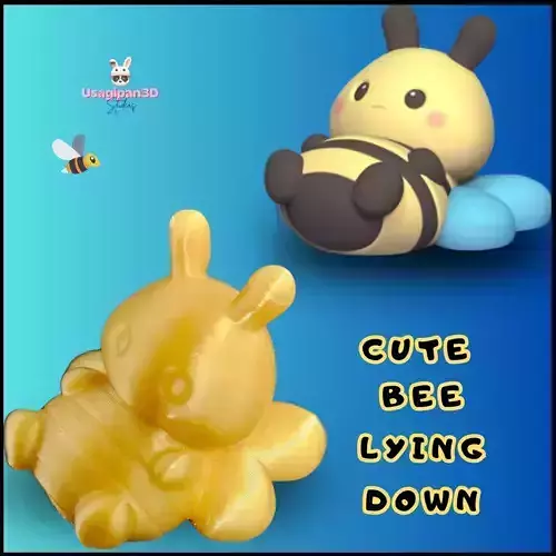 Cute Bee Lying Down