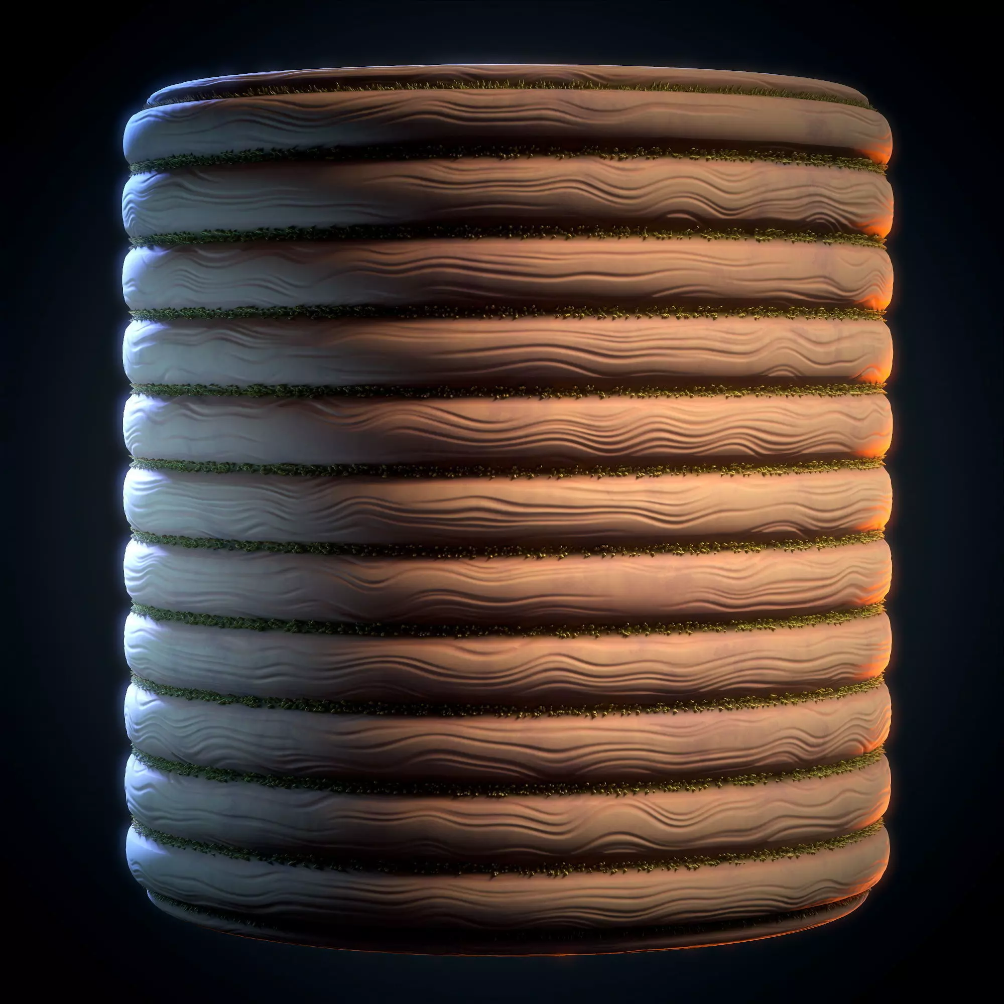 Wood Logs Stylized - VOL 07 - SBsar - Maps Texture_0