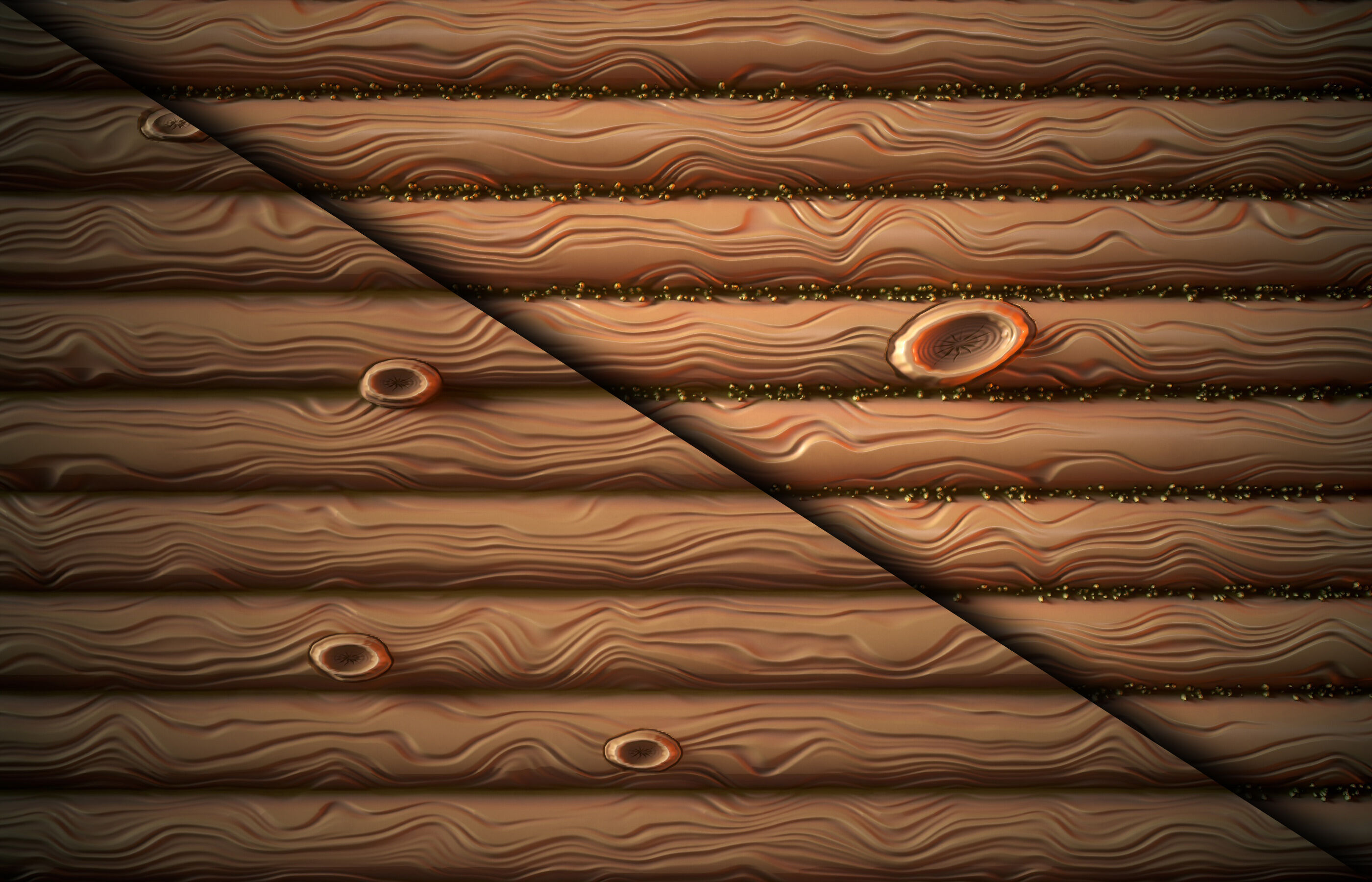 Wood Logs Stylized - VOL 07 - SBsar - Maps Texture_4