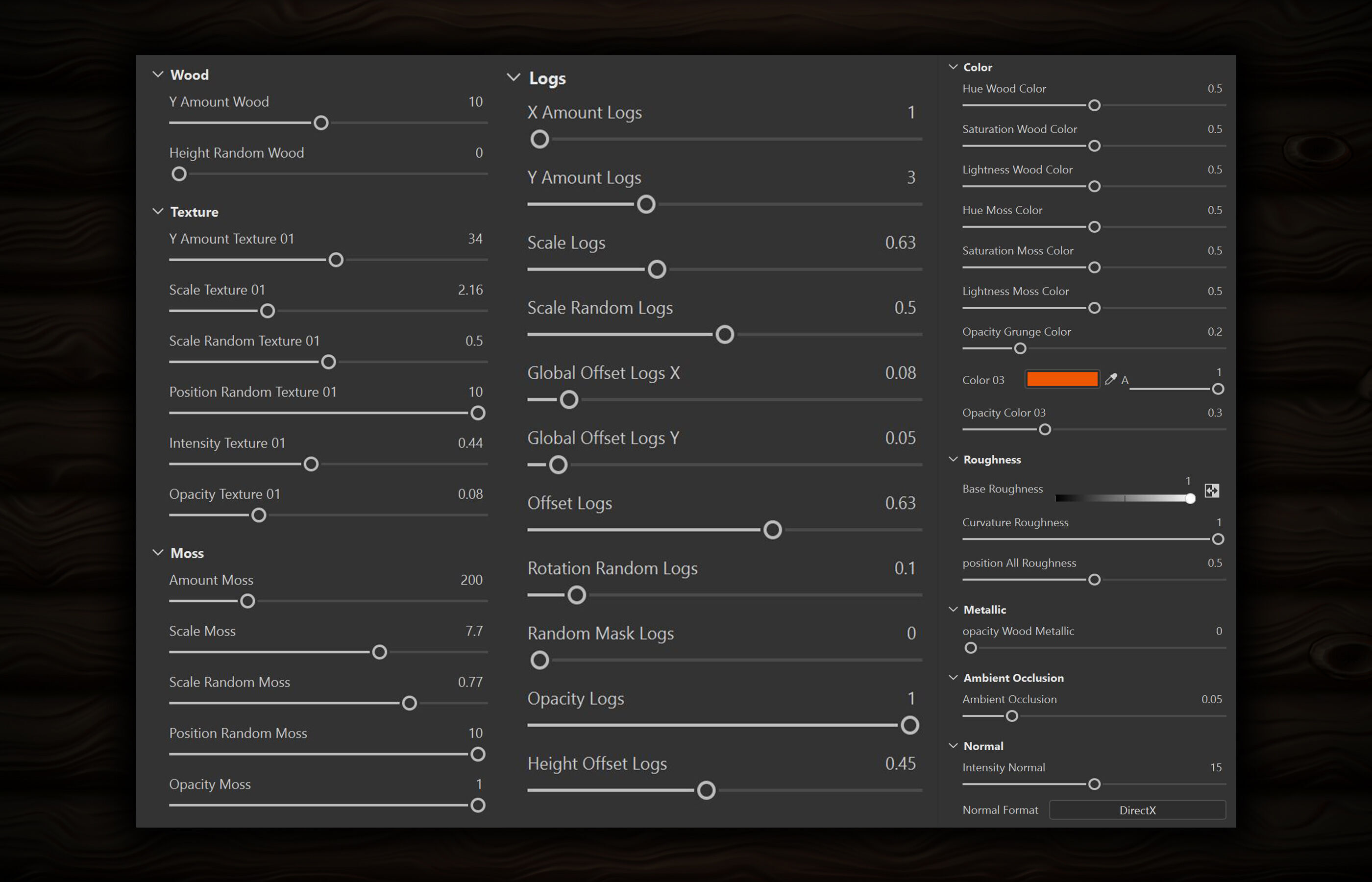 Wood Logs Stylized - VOL 07 - SBsar - Maps Texture_2