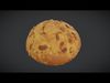 Seeded Bread Roll Low-poly 3D model_1
