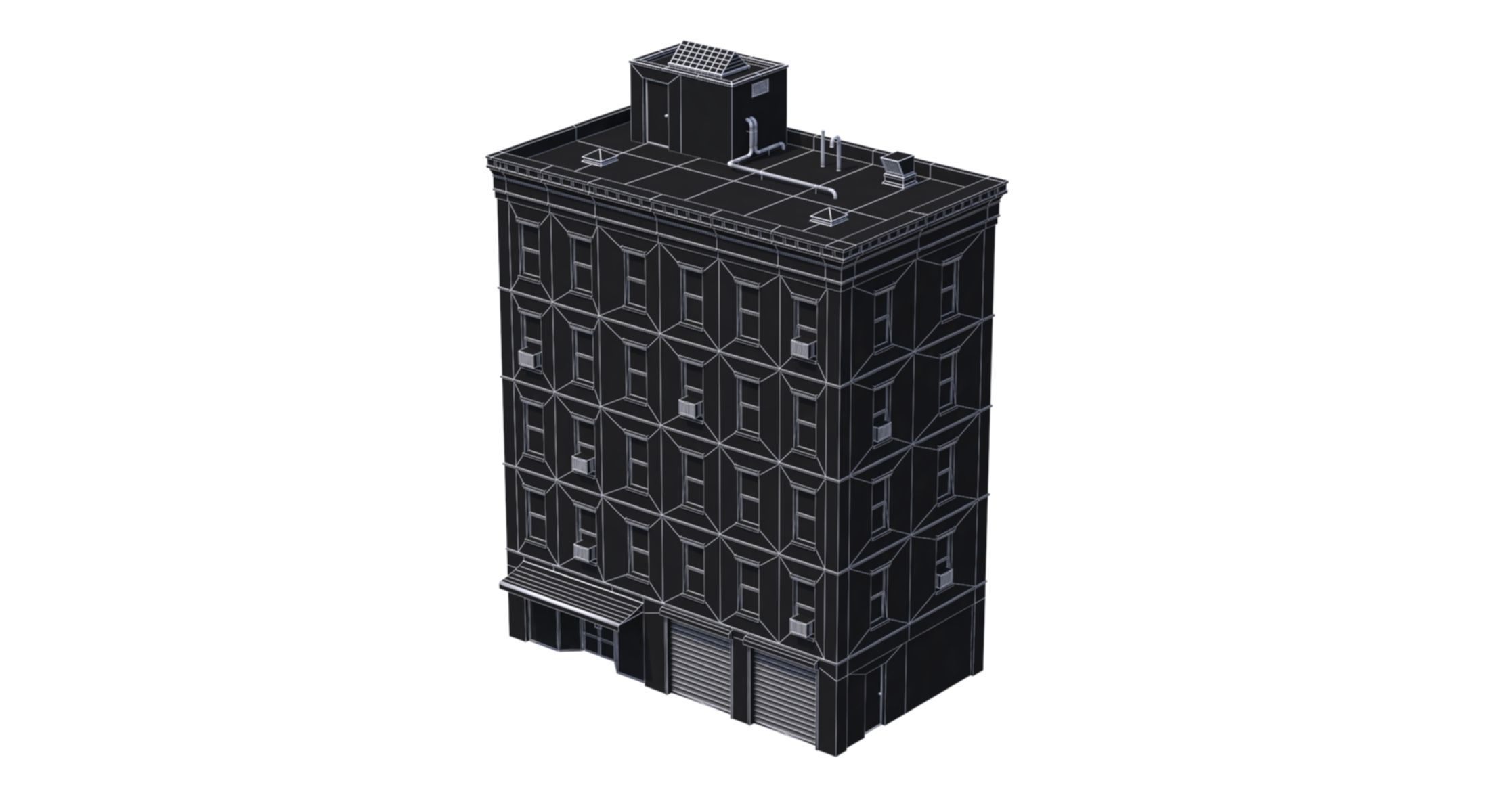 Apartment Buildings 3D Model Collection_12
