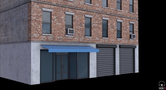 Apartment Buildings 3D Model Pack 6