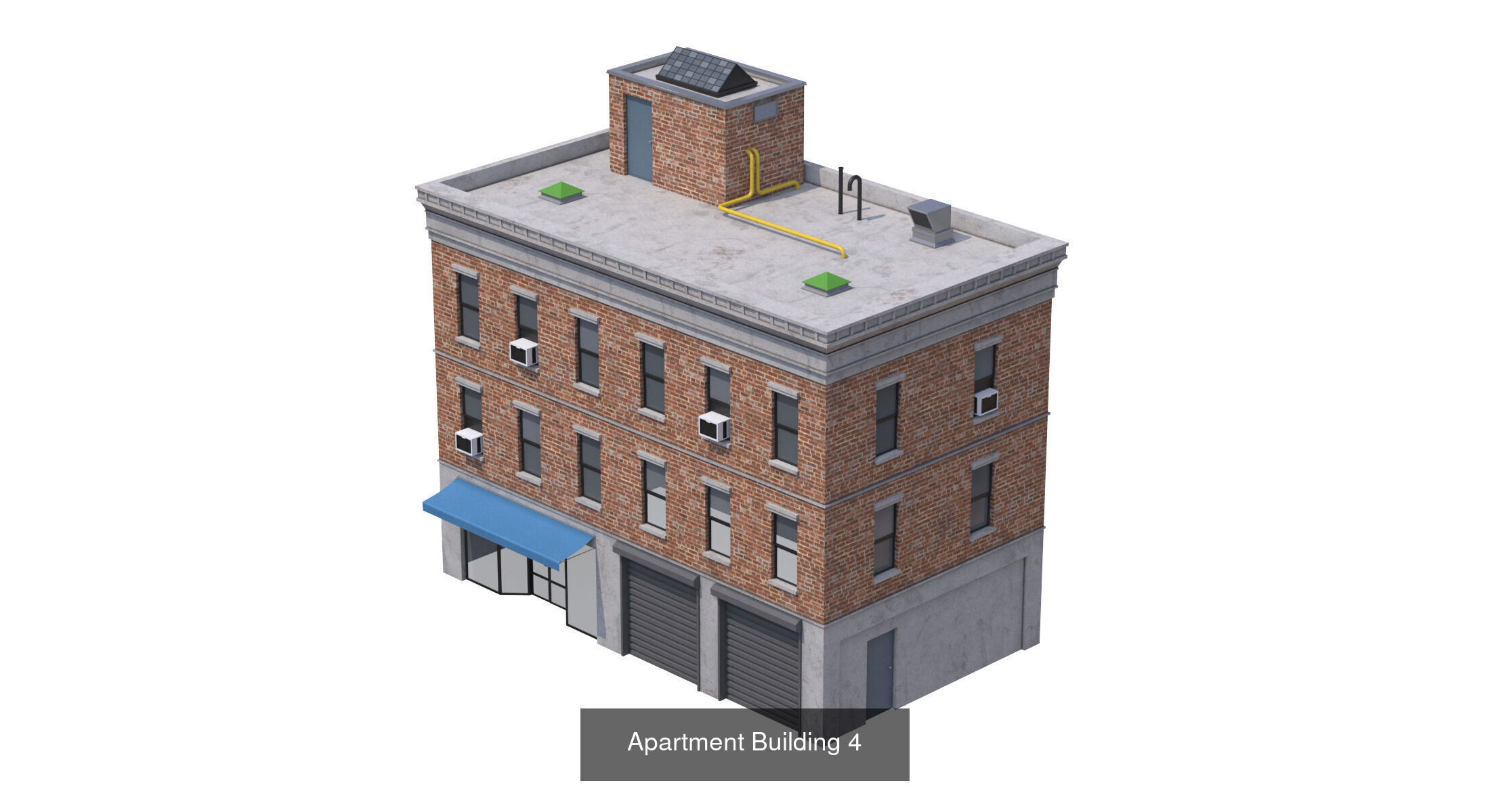 Apartment Buildings 3D Model Collection_2