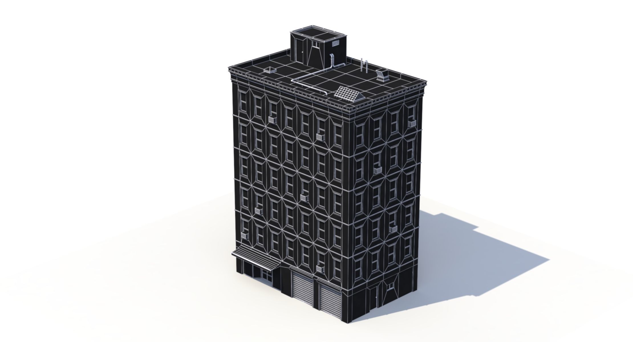 Apartment Buildings 3D Model Collection_9