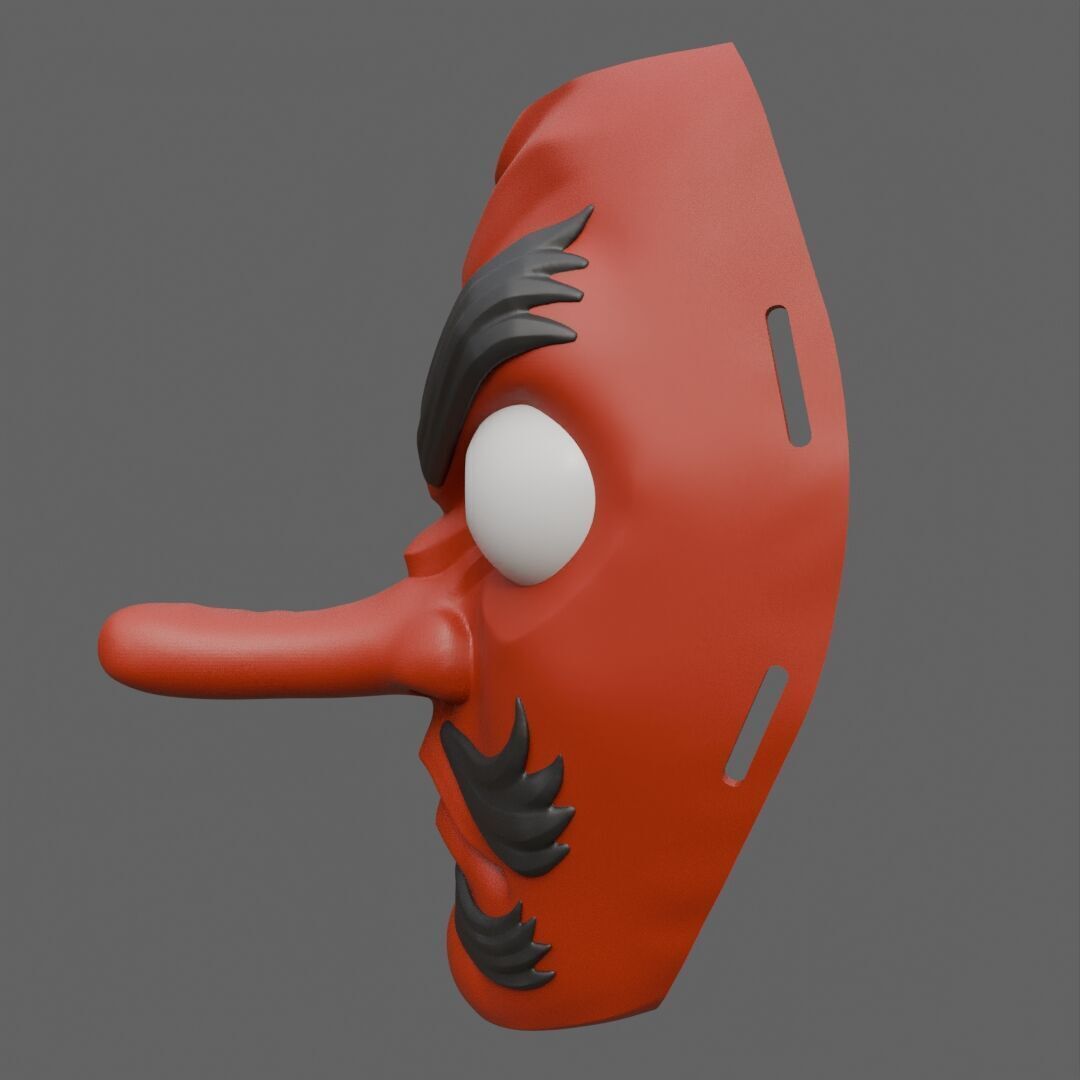 Urokodaki Mask for Cosplay Demon Slayer Fan Art 3D print model_4