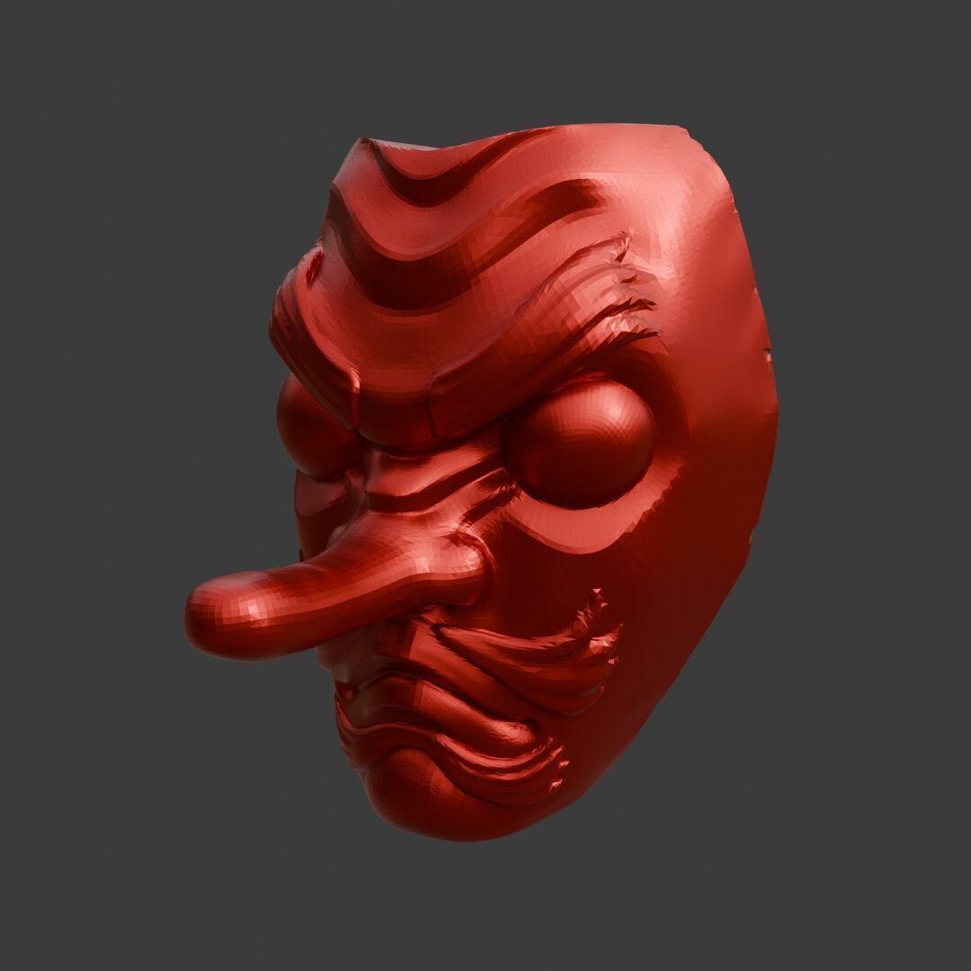 Urokodaki Mask for Cosplay Demon Slayer Fan Art 3D print model_2