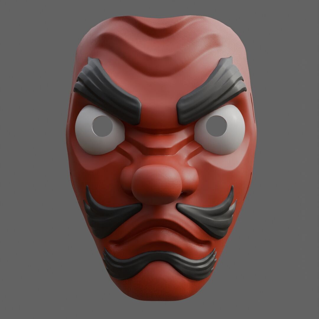 Urokodaki Mask for Cosplay Demon Slayer Fan Art 3D print model_3