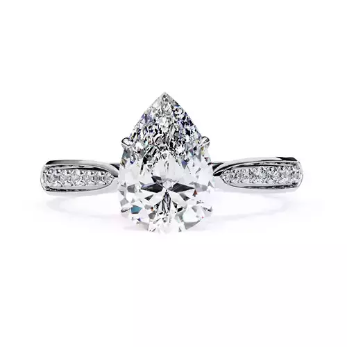 PEAR  DIAMOND RING -CAD-116