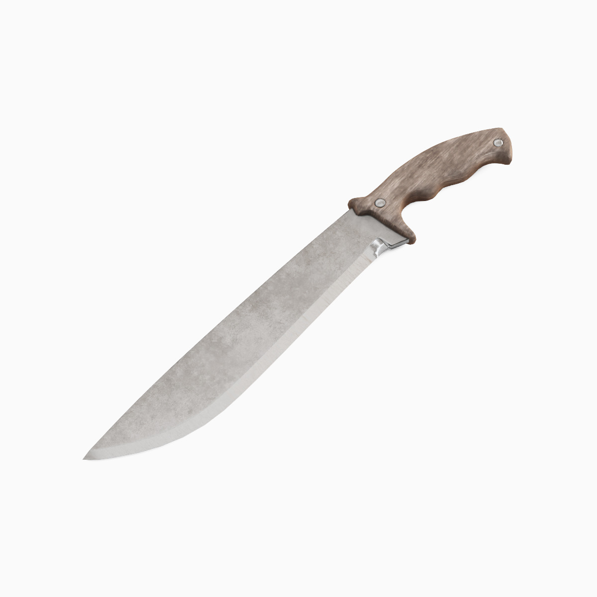 Machete Knife 03 Low-poly 3D model_5