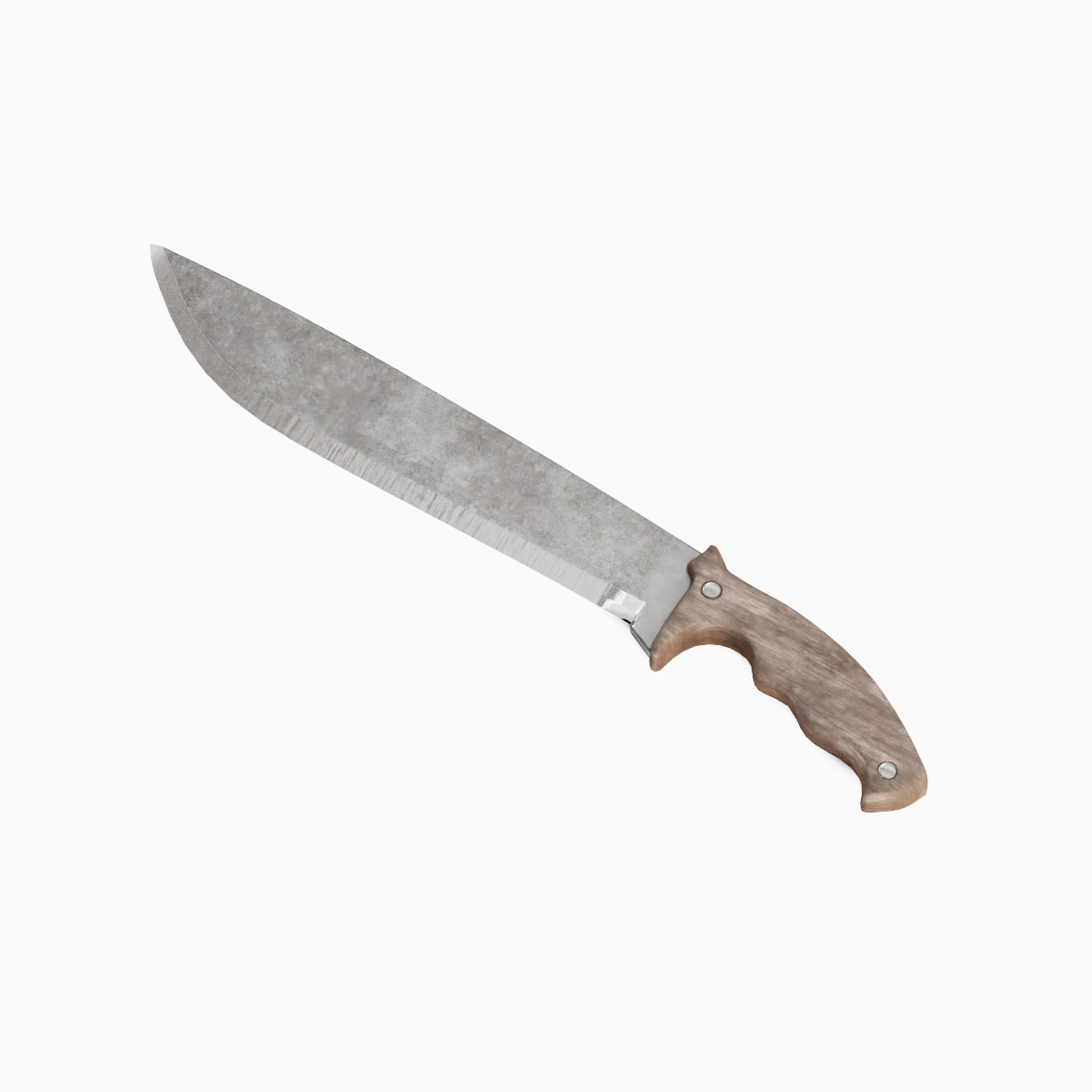 Machete Knife 03 Low-poly 3D model_3