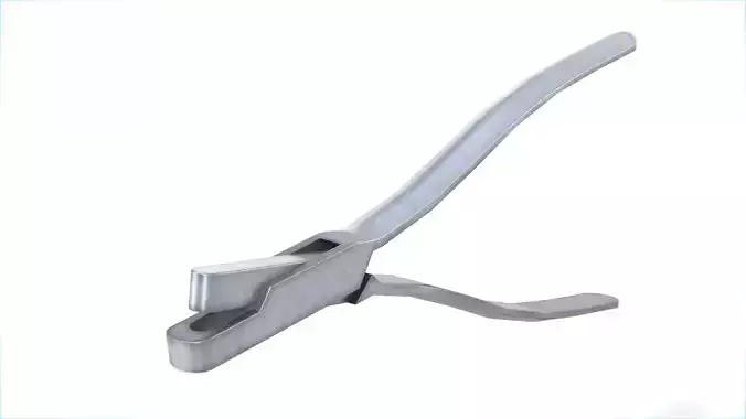 Ticket Punch Pliers  - Handheld Cutter Tool Low-poly 3D model