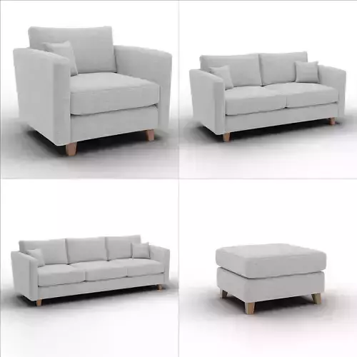 Lori Living Room Essentials Bundle 3D Model Collection