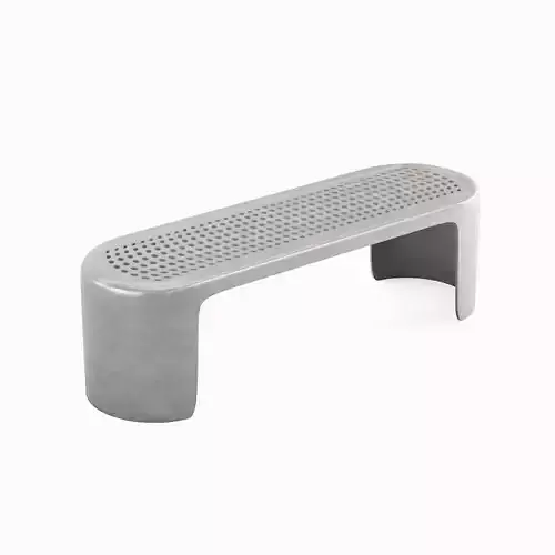 Metal Modern Bench 02