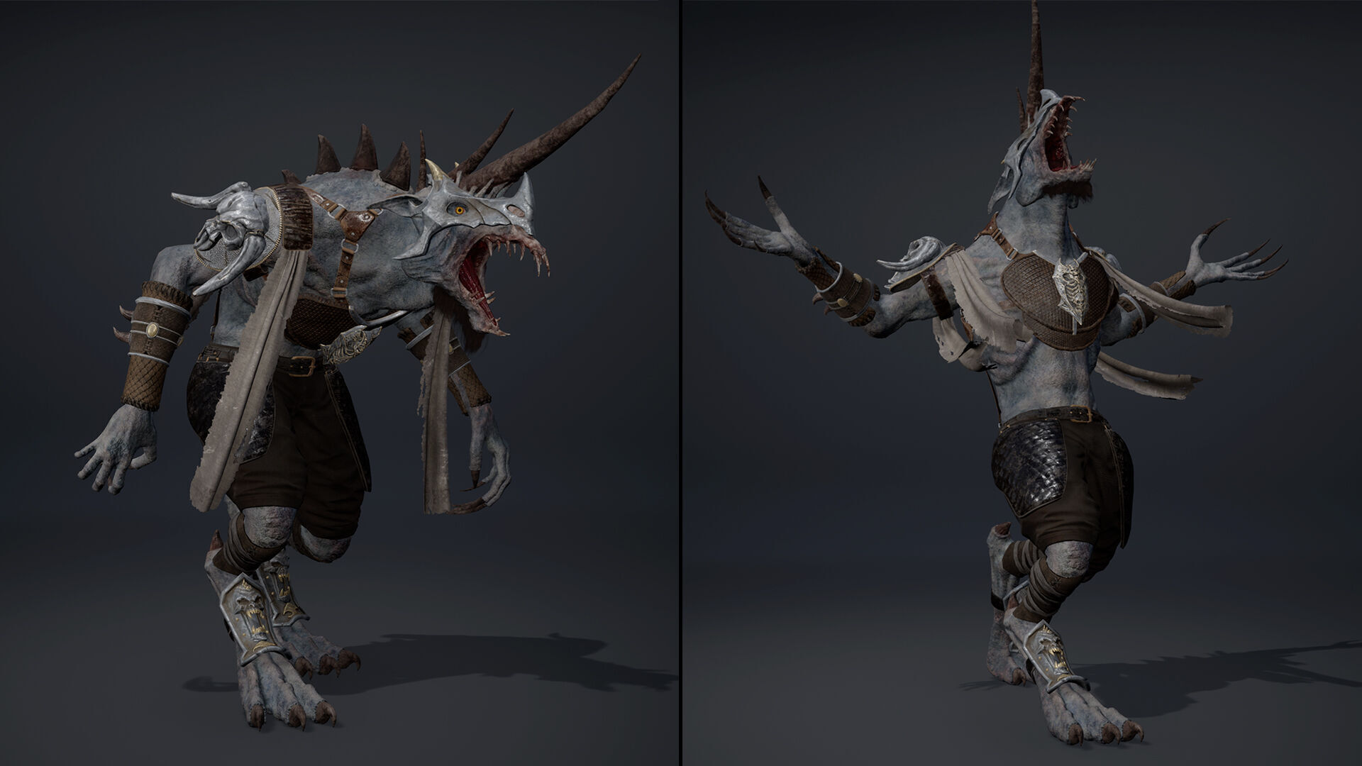 Ashen Archer Arm1 Low-poly 3D model_12