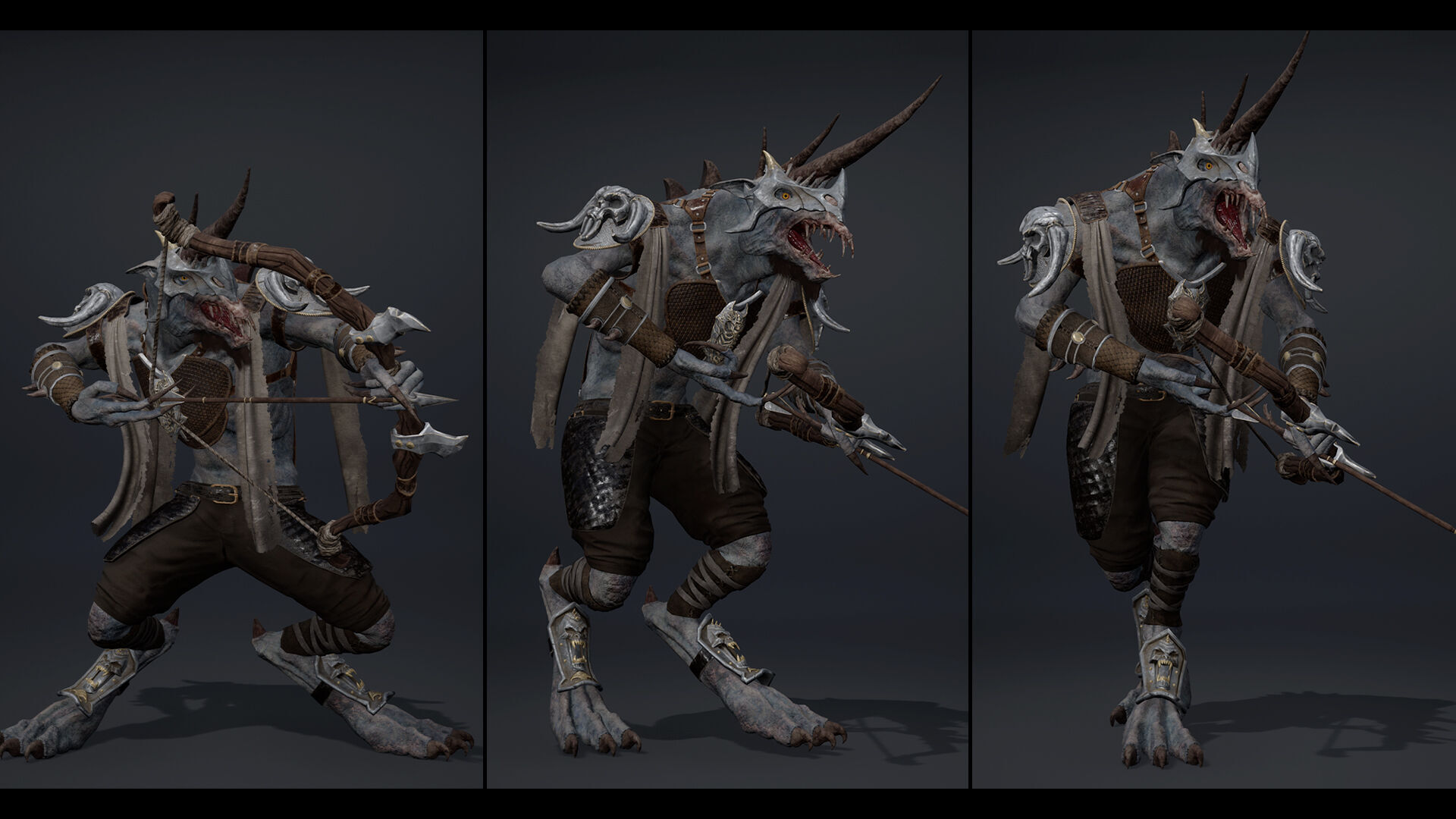 Ashen Archer Arm1 Low-poly 3D model_10