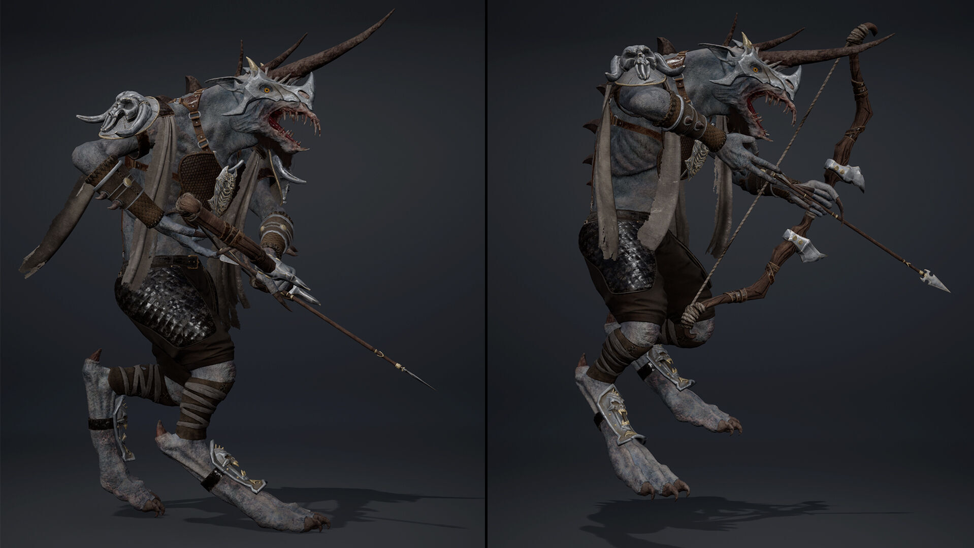 Ashen Archer Arm1 Low-poly 3D model_9