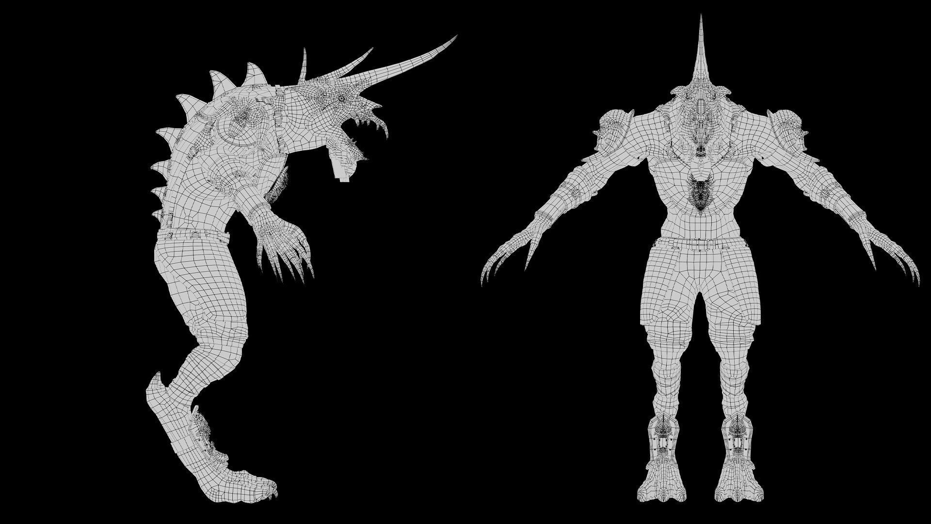 Ashen Archer Arm1 Low-poly 3D model_19