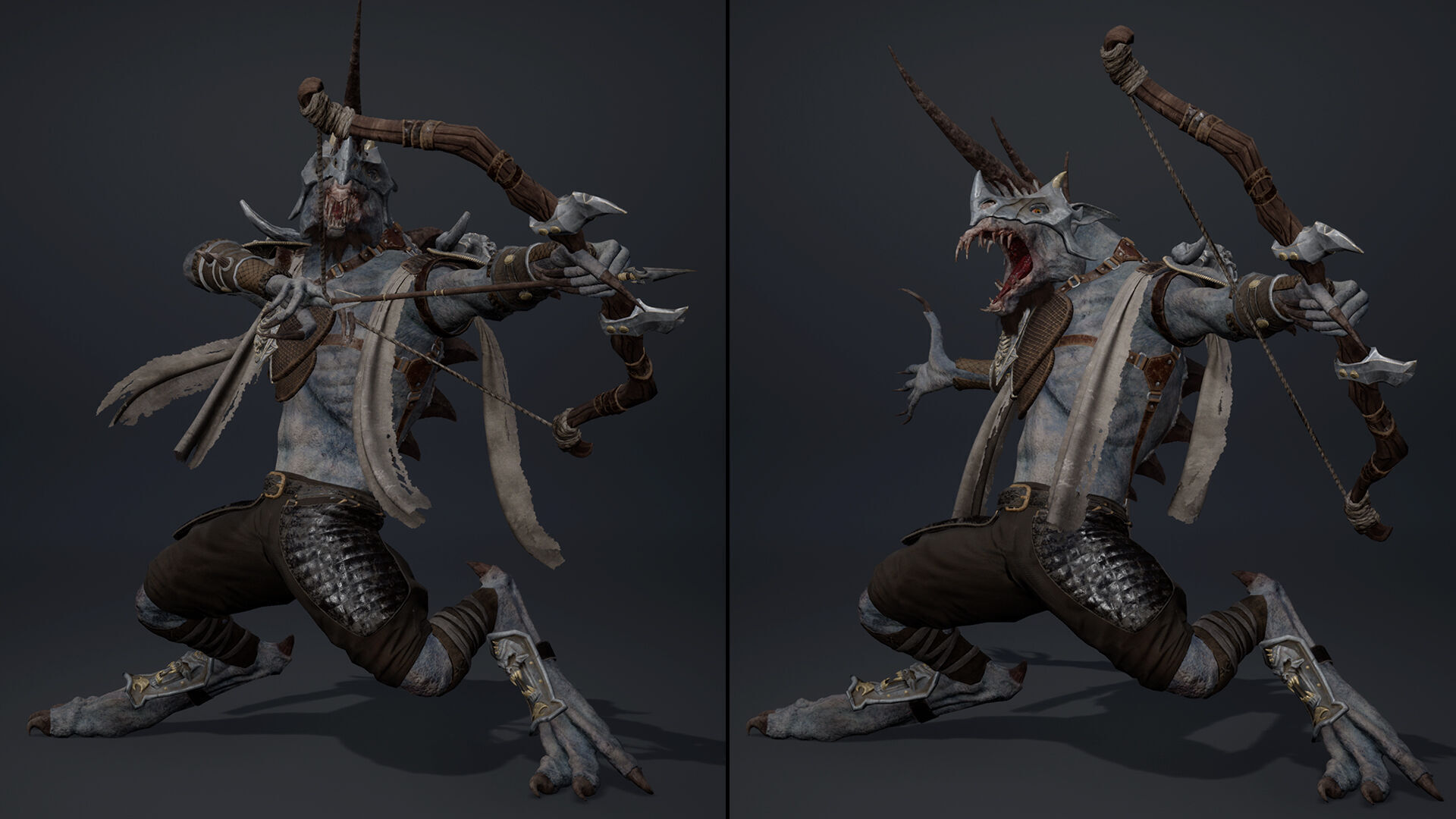 Ashen Archer Arm1 Low-poly 3D model_5