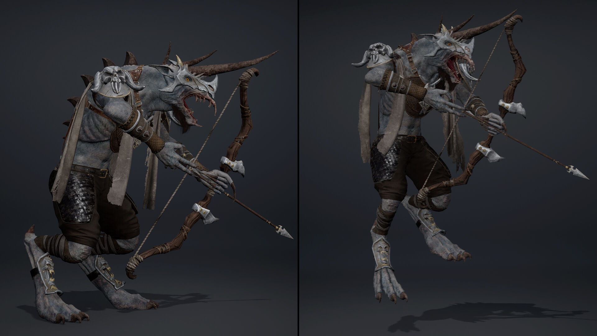 Ashen Archer Arm1 Low-poly 3D model_17