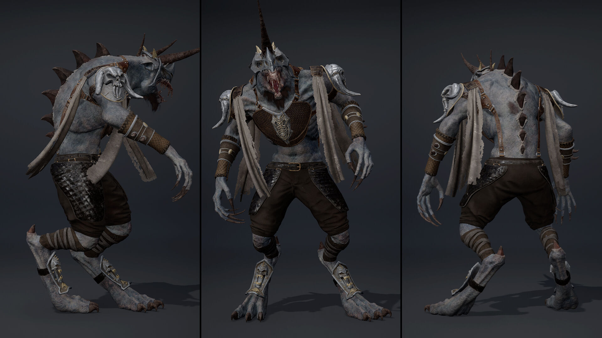 Ashen Archer Arm1 Low-poly 3D model_16