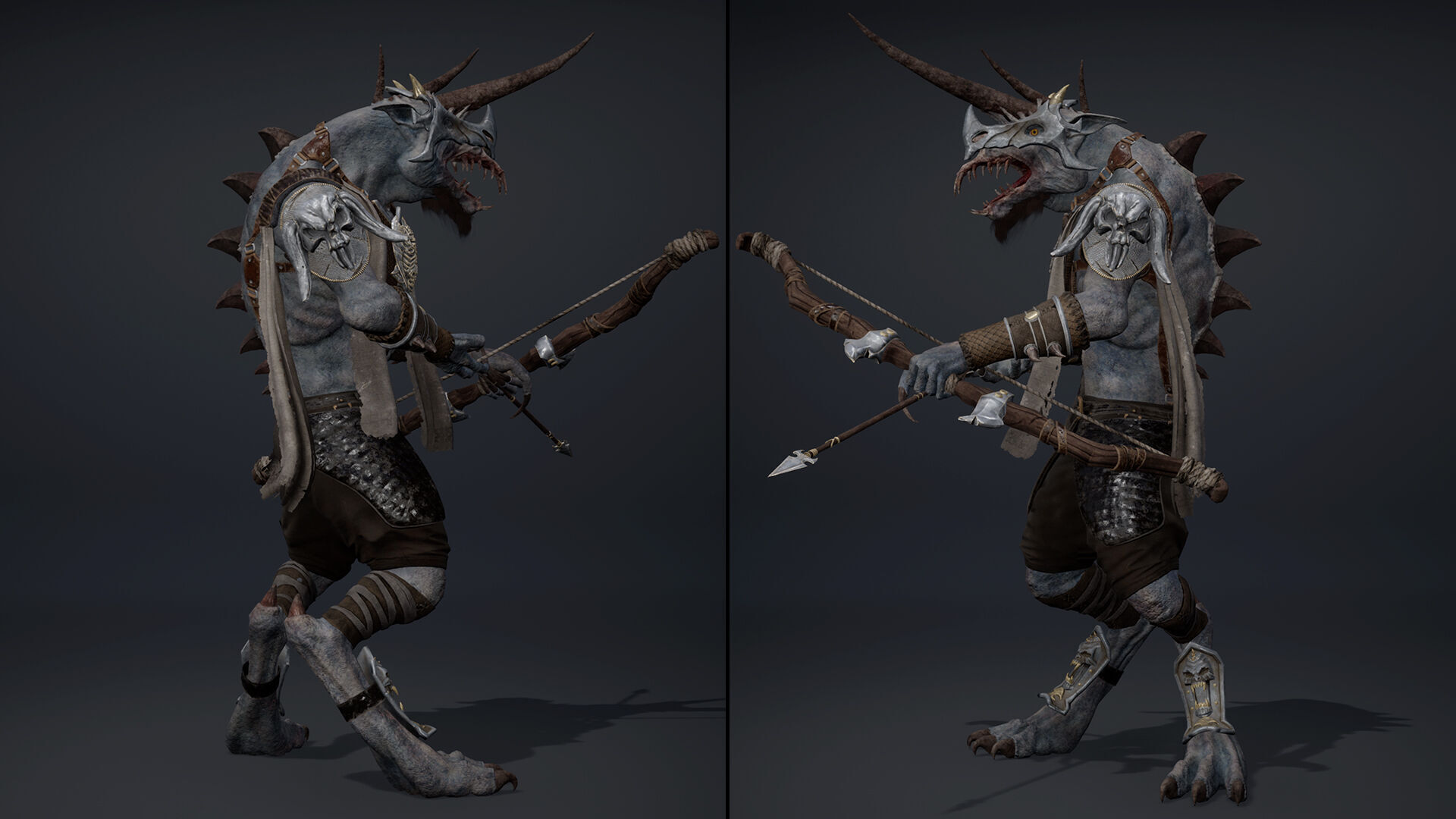 Ashen Archer Arm1 Low-poly 3D model_7