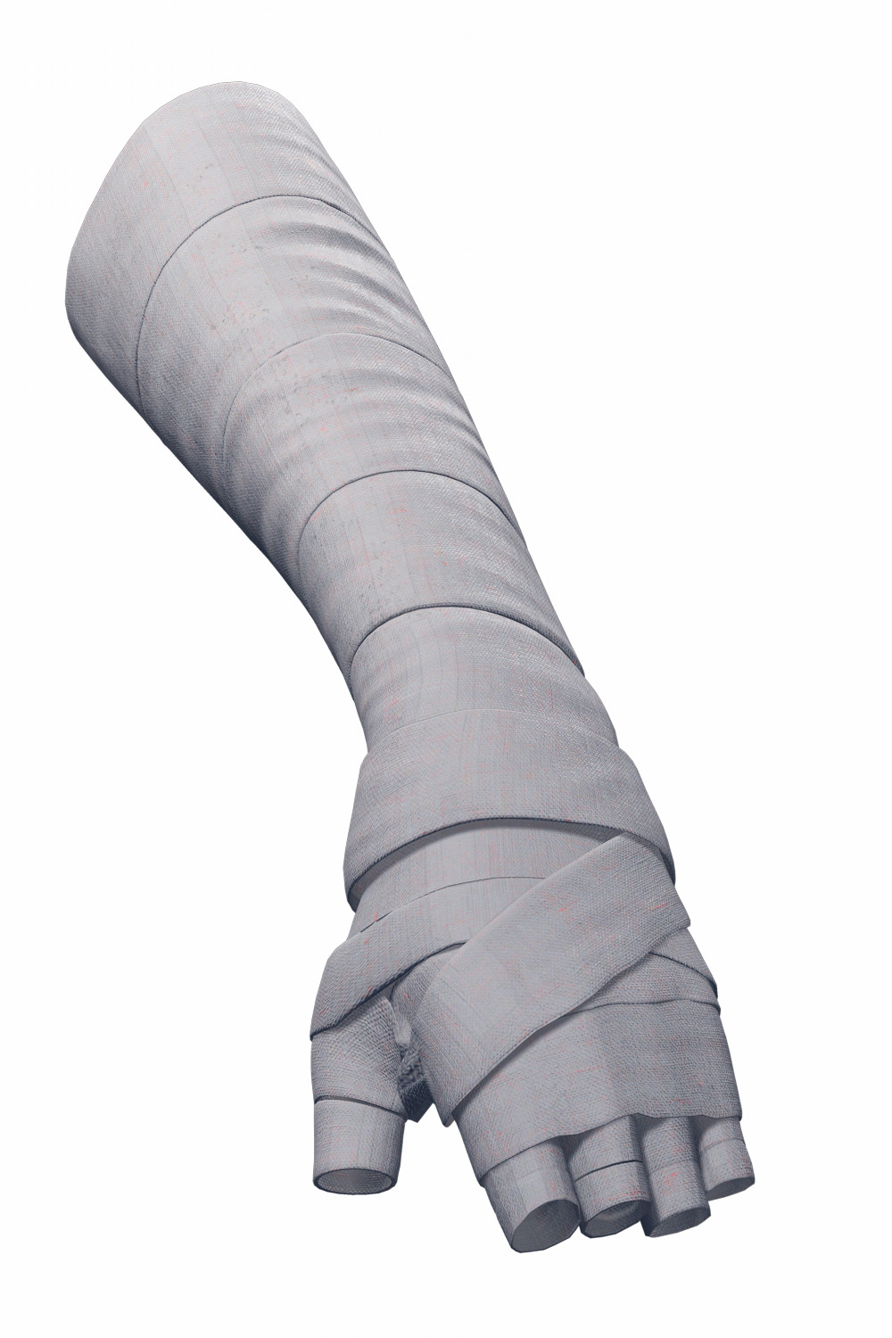 Realistic Female Martial Artist Tattooed Fighter Low-poly 3D model_25