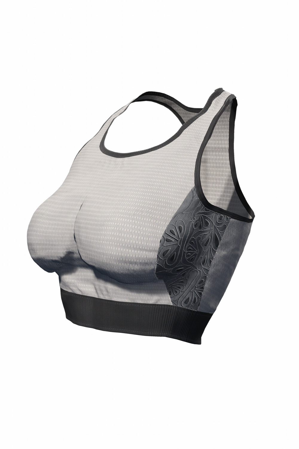 Realistic Female Martial Artist Tattooed Fighter Low-poly 3D model_22