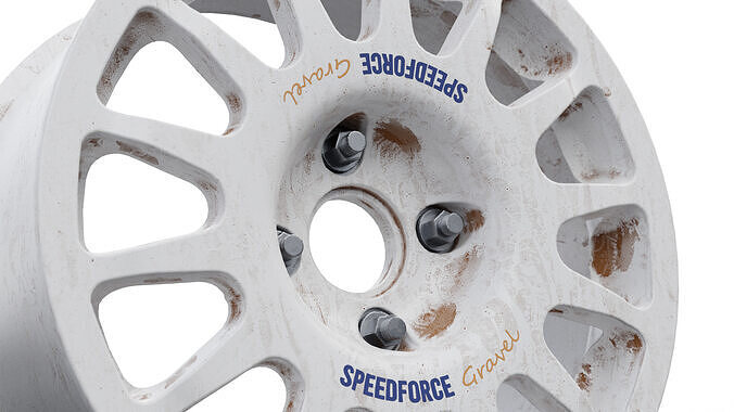 Gravel Rim 15 Low-poly 3D model 6