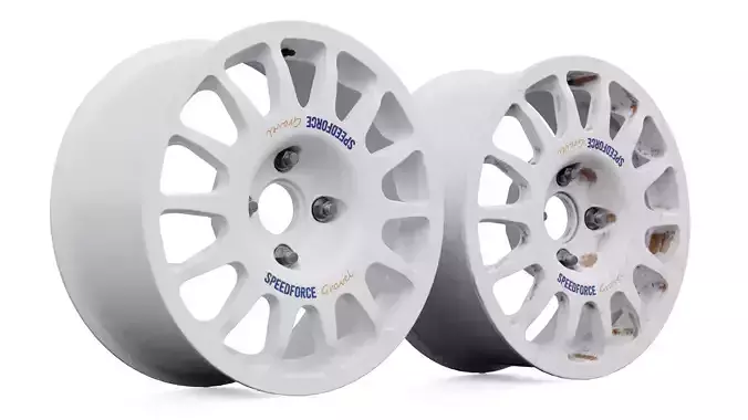 Gravel Rim 15 Low-poly 3D model